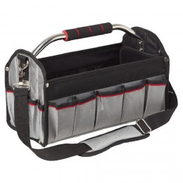 Sacoche boîte à outils noire rouge grise