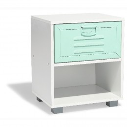 Chevet Noé blanc et vert d’eau