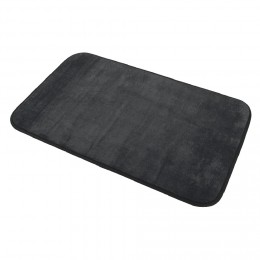Tapis salle de bain uni noir